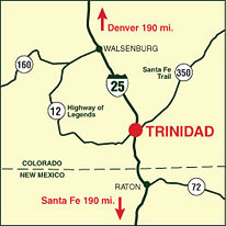 how far is trinidad colorado from my location